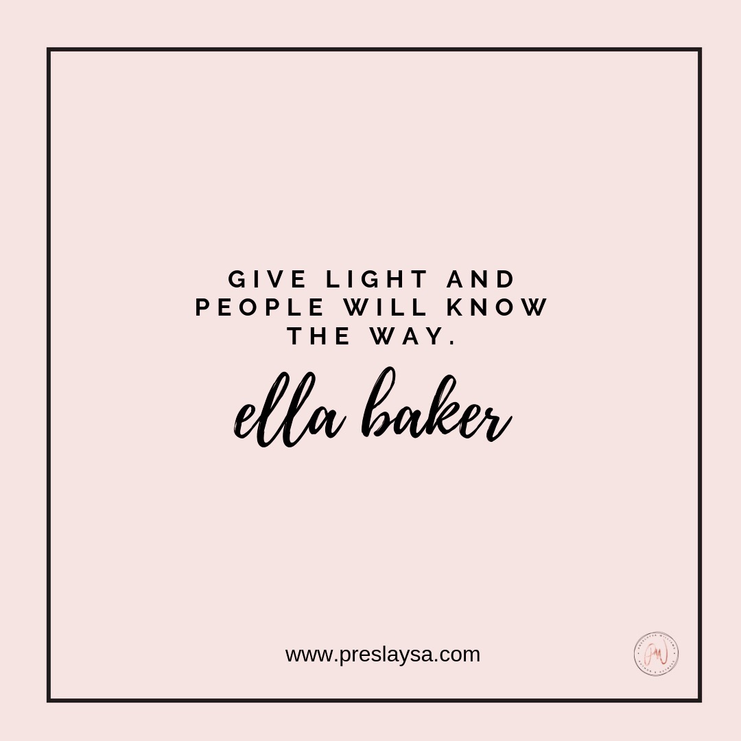 Quotes by Black Women - Ella Baker - Official Site of Preslaysa Edwards ...